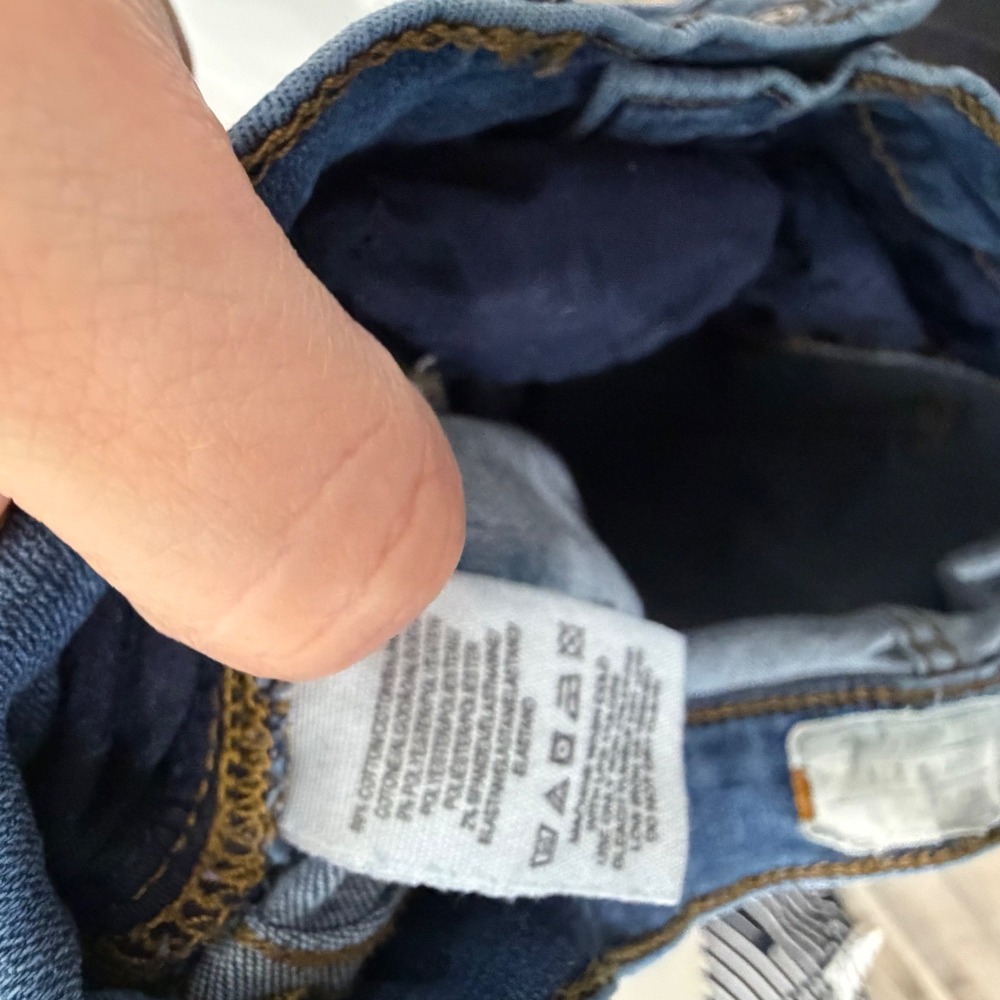Free People Womens Skinny Jeans Distressed Ripped Knee Blue Size 27 - Picture 6 of 15